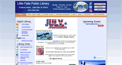 Desktop Screenshot of littlefallslibrary.org