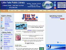 Tablet Screenshot of littlefallslibrary.org